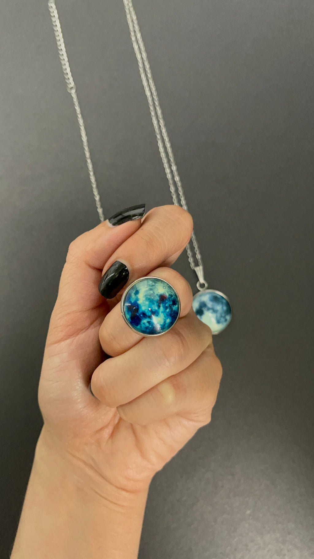 Luna Eterna – Conjunto de Joyería Cielo Nocturno